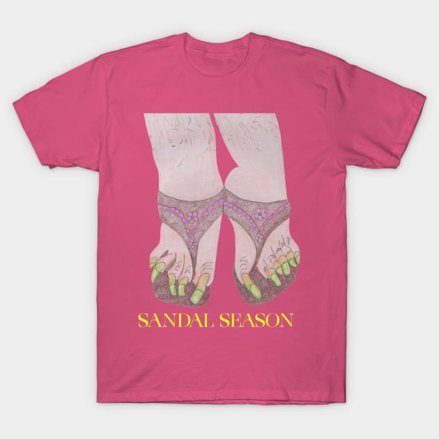 Sandal Season! T-Shirt by Doodle Dandies